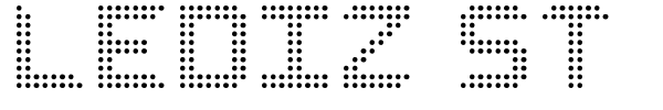 Lediz ST font preview